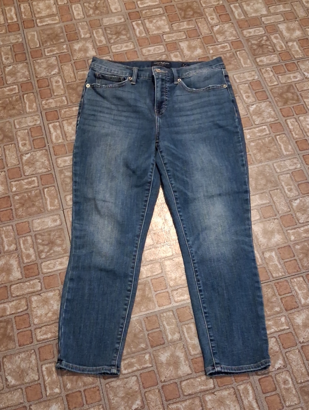 Lucky Brand Medium Blue Boyfriend Jeans